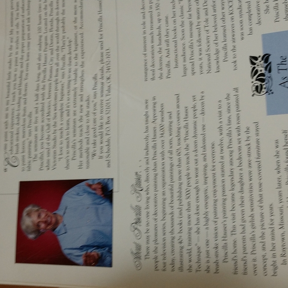 FREE With BUndle Priscilla Paints Angels Tole Painting Book 50 pgs - Picture 2 of 9